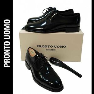Pronto Uomo Firenze Black Lace Up Patent Size 9D